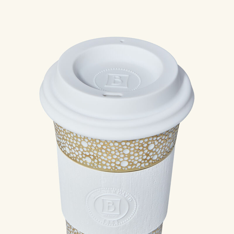 Ecume Travel Mug Gold bernardaud ecume travel mug gold