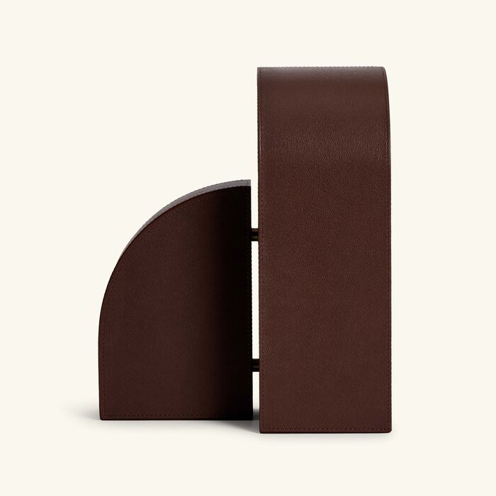 assouline cubist left bookend brown