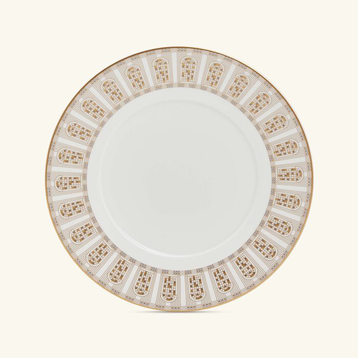 baccarat arcadia dessert plate round gold 21cm set of 2