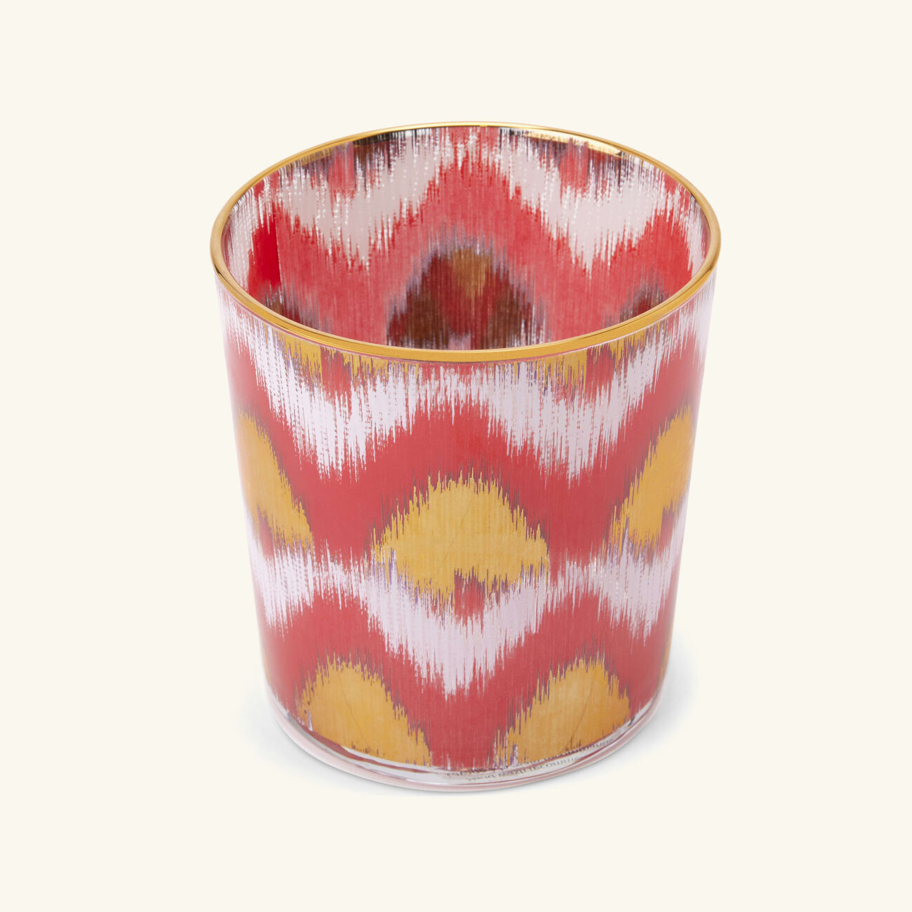 les ottomans ikat tumbler glass red