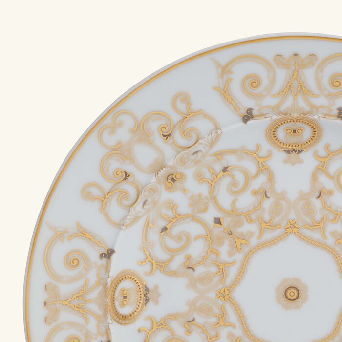 versace medusa gala dinner plate round white 18cm