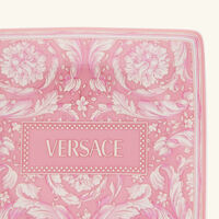 versace barocco trinket tray square small pink
