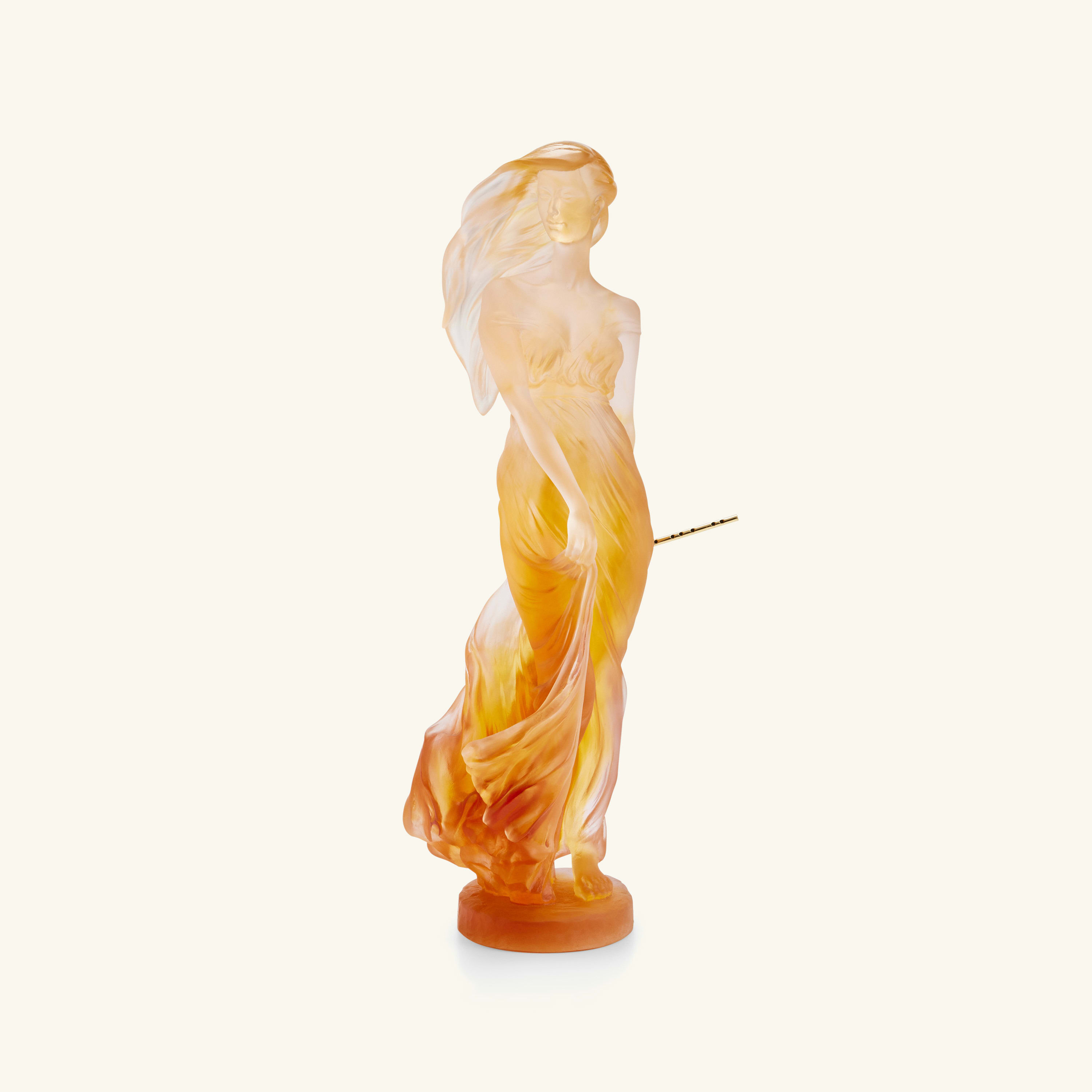 Daum Douce Muse Sculpture Large Orange Limited Edition | Tanagra UAE