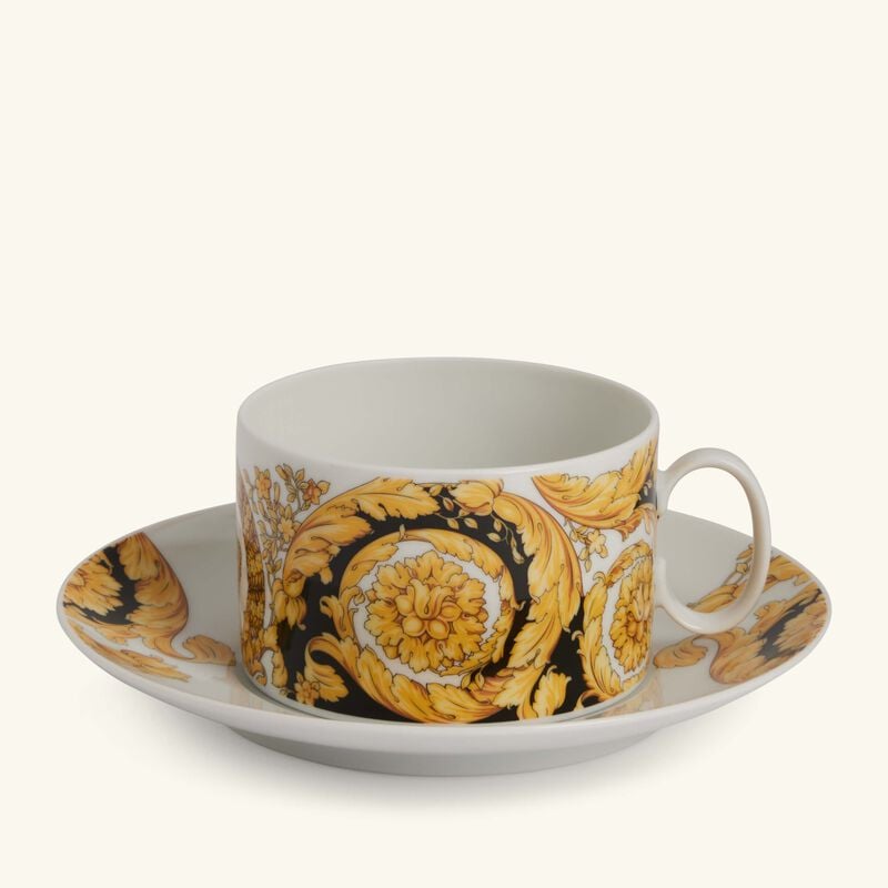 Barocco 92 Tea Cup & Saucer versace barocco 92 tea cup saucer
