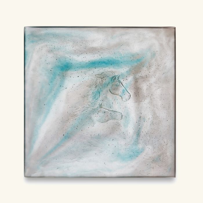 daum cavalcade trinket tray square small grey