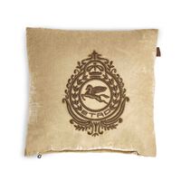 Crest Embroidered Cushion, small