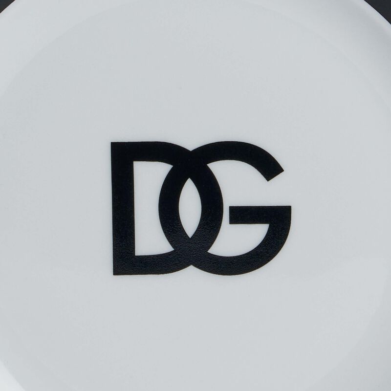 dolce gabbana casa dg logo bread plate round 17cm set of 2