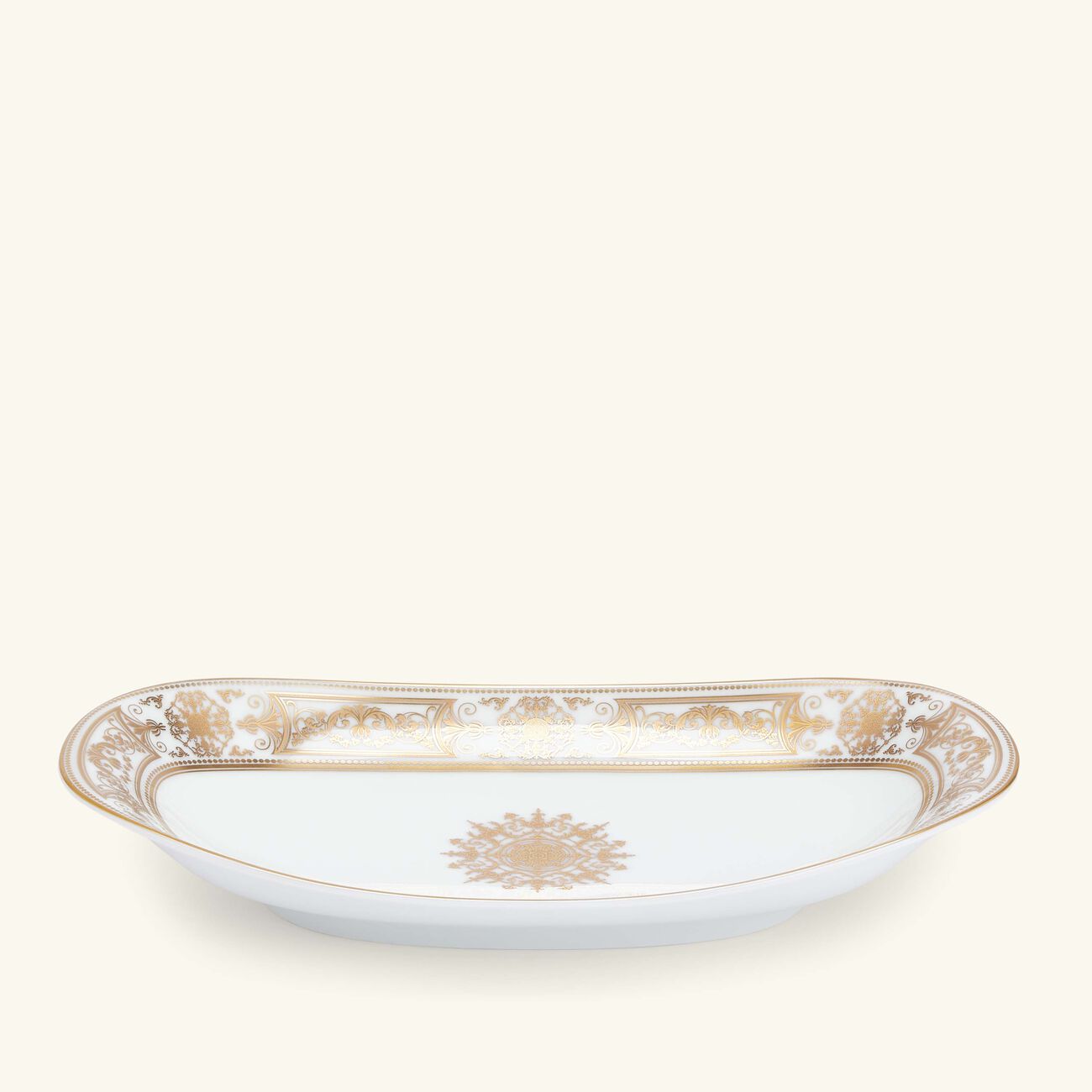 Aux Rois Serving Platter Oval Gold bernardaud aux rois serving platter oval gold