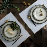 Silver Boho Linen Set catherine denoual silver boho linen set