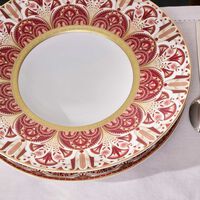 Reves Du Nil Pourpre Large Rim Soup Plate Red 27cm haviland reves du nil pourpre large rim soup plate red 27cm