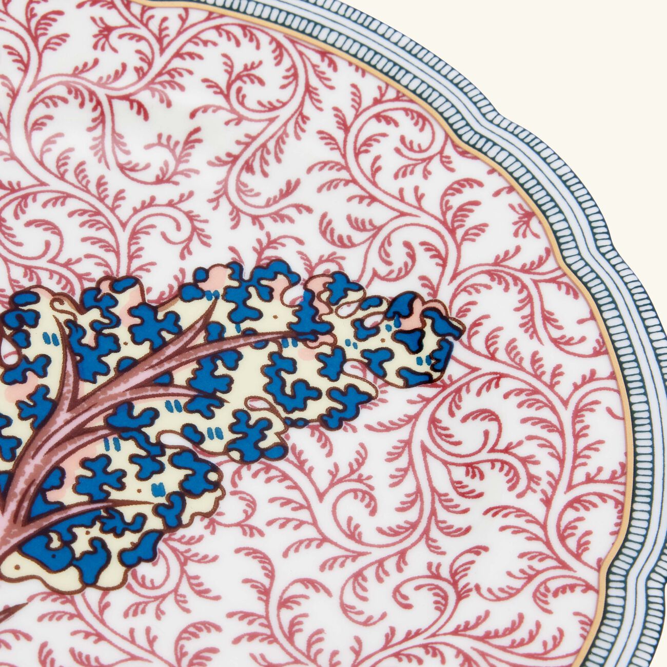 bernardaud collection braqueni  bread   butter plate red 16cm