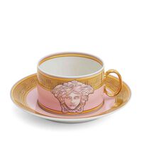 Pink Coin Cup & Saucer, small