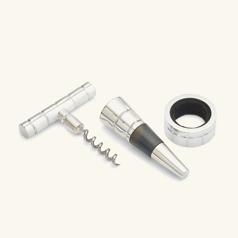 christofle graphik oenology gift box silver plated