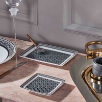 versace la greca trinket tray square small black