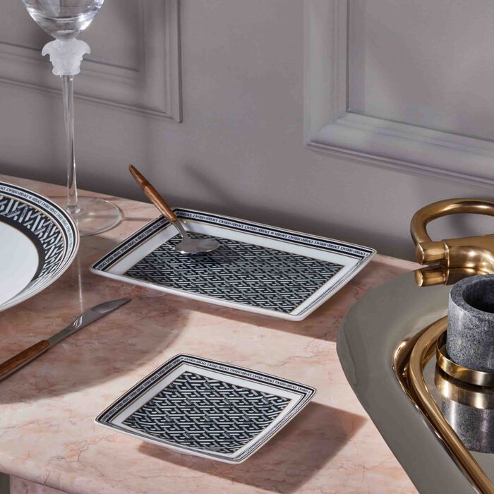 La Greca Trinket Tray Square Small Black versace la greca trinket tray square small black