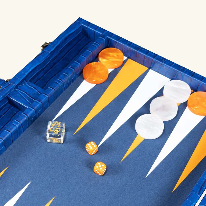 vido alligator backgammon set large