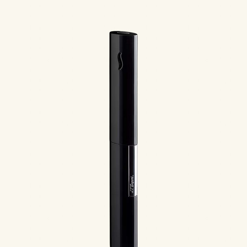 s t  dupont paris is renowned for luxury lighters  collectible pens  perfumes  and premium accessories  founded in 1872  s t  dupont blends innovation with timeless elegance  featuring the iconic diamond head pattern and exceptional french craftsmanship in every handcrafted piece ولاعة الشموع ذا واند باللون الأسود