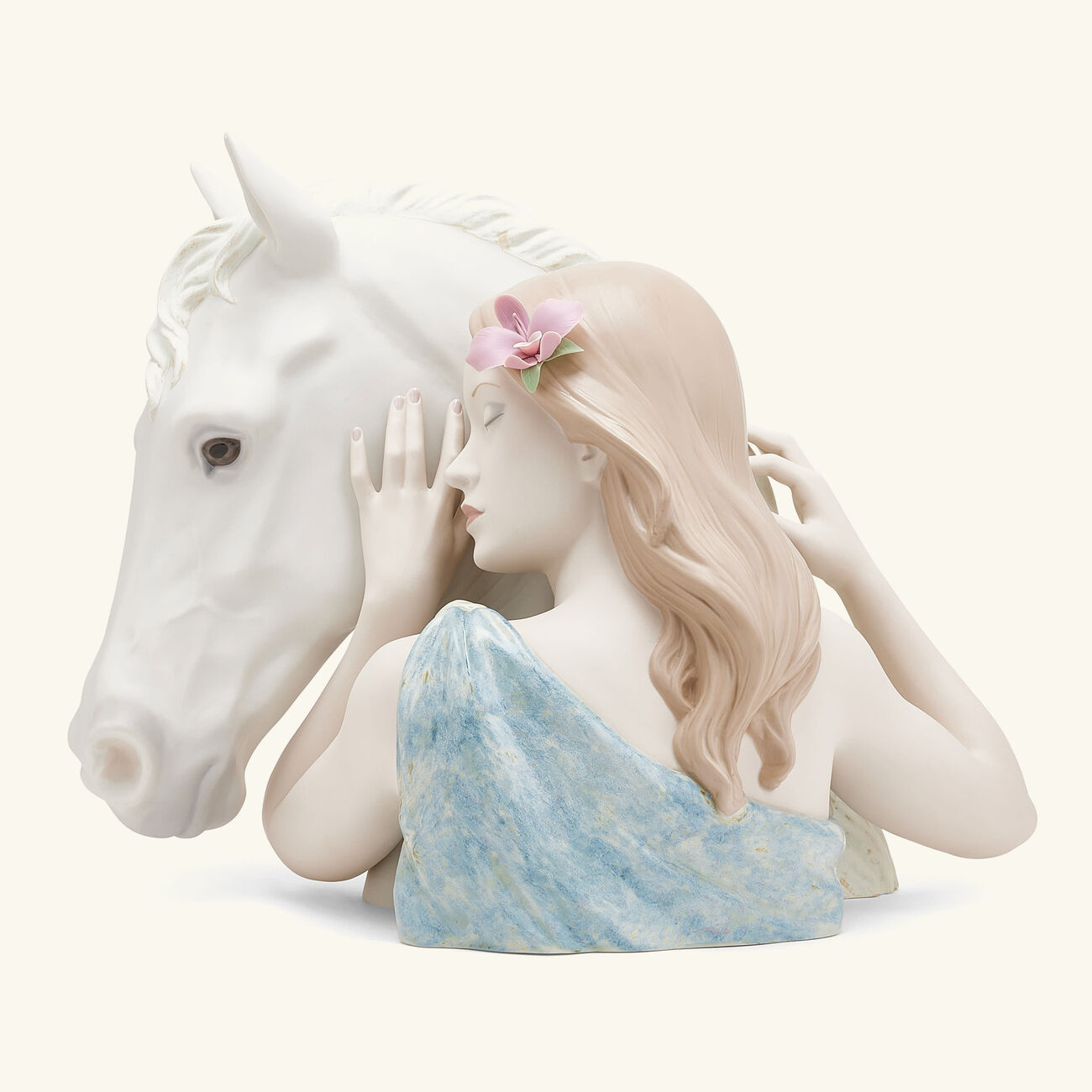 lladro a true friend sculpture medium white