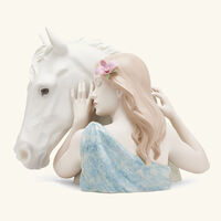 lladro a true friend sculpture medium white