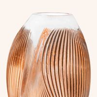 Alize Vase Medium Gold lalique alize vase medium gold