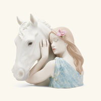 lladro a true friend sculpture medium white