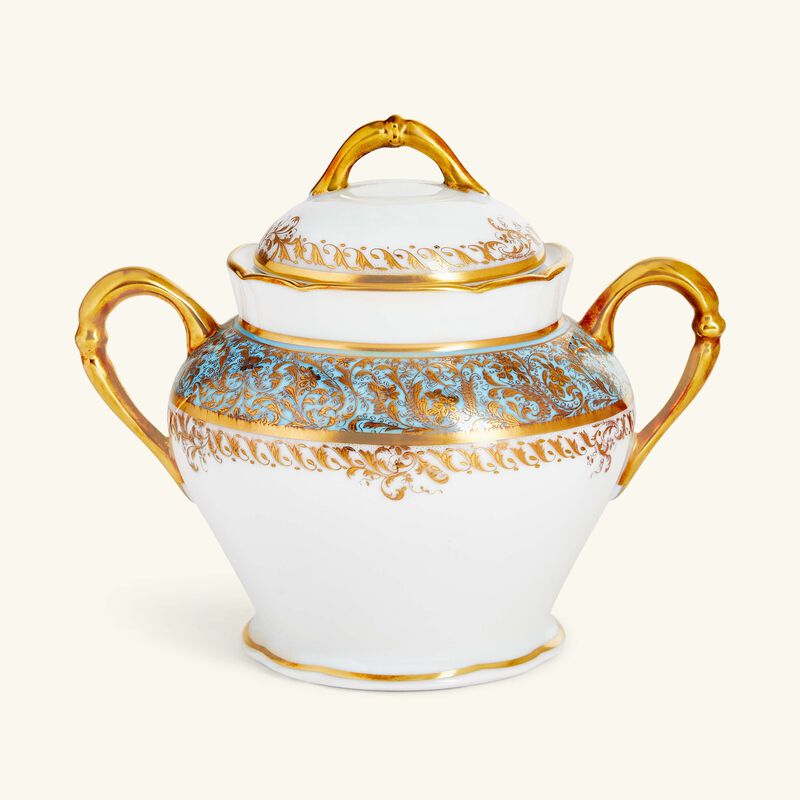 Eden Turquoise Sugar Bowl Blue bernardaud eden turquoise sugar bowl blue