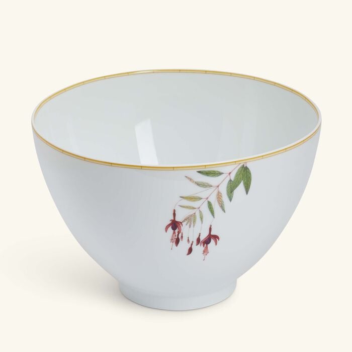 bernardaud jardin indien salad bowl white 26cm