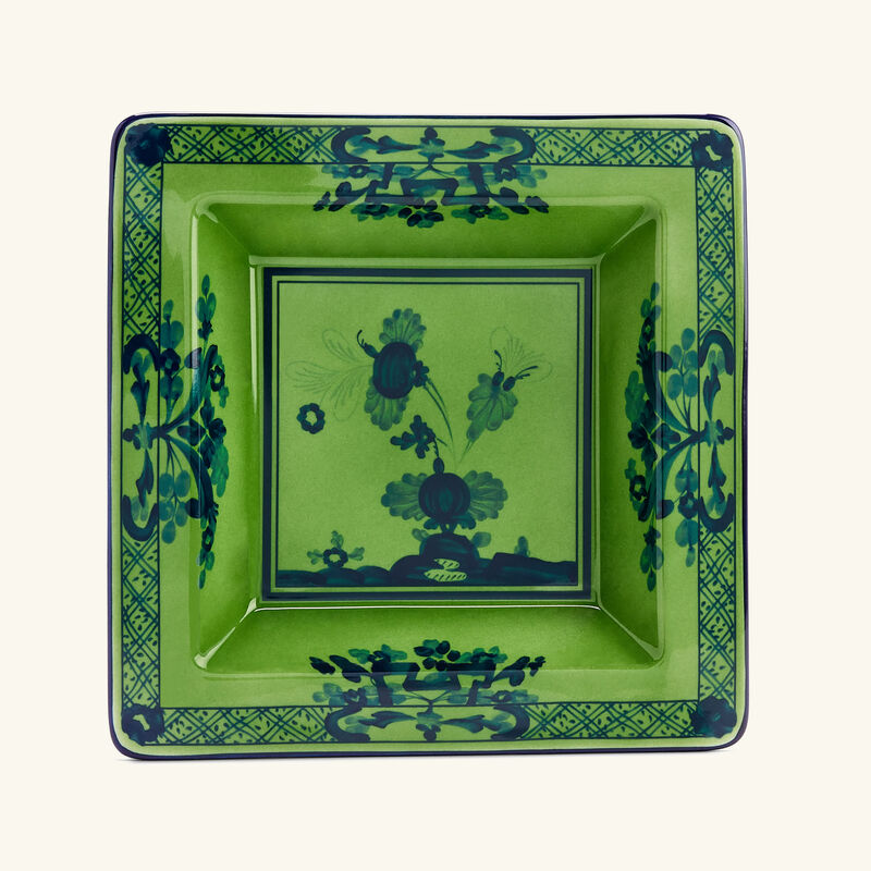Oriente Italiano Malachite Trinket Tray Square Small Green ginori 1735 oriente italiano malachite trinket tray square small green