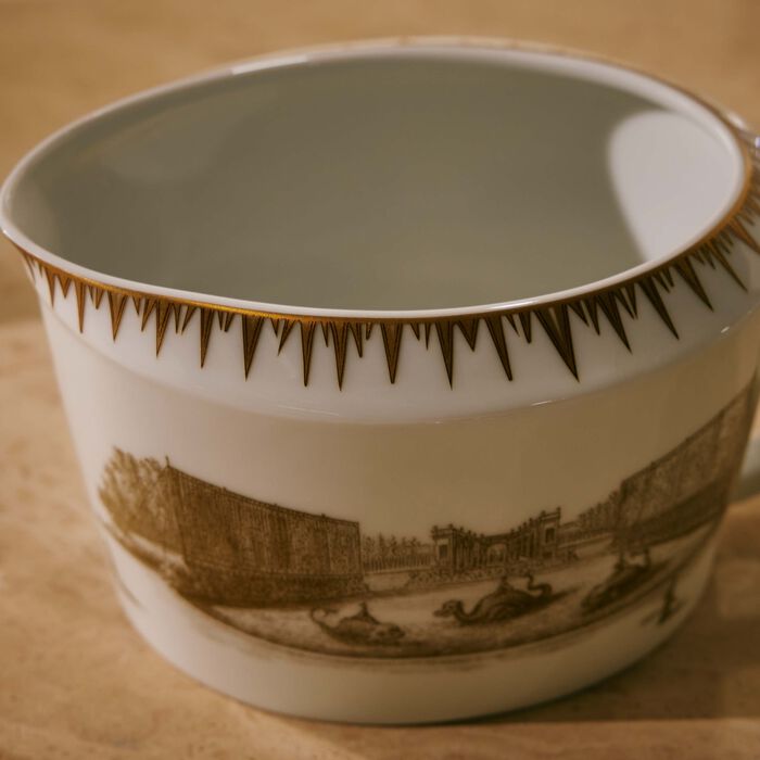 bernardaud versailles enchante gravy boat gold
