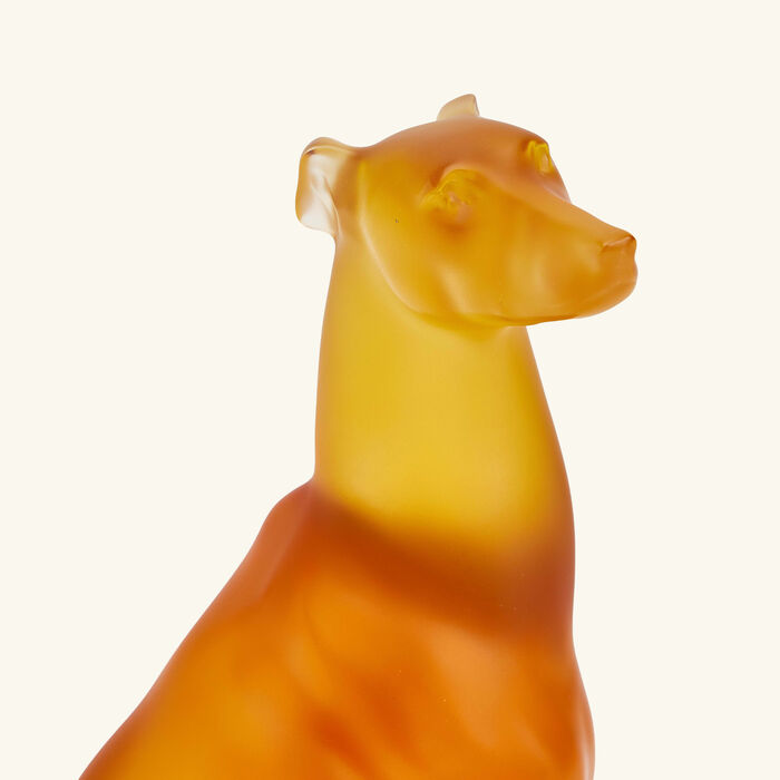 Greyhound Sculpture Medium Yellow lalique greyhound sculpture medium yellow