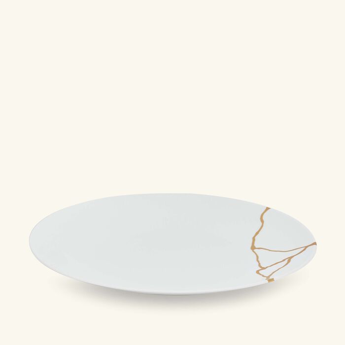 bernardaud kintsugi dinner plate round white 27cm