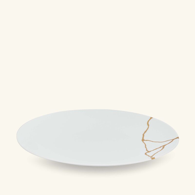 Kintsugi Dinner Plate Round White 27cm bernardaud kintsugi dinner plate round white 27cm