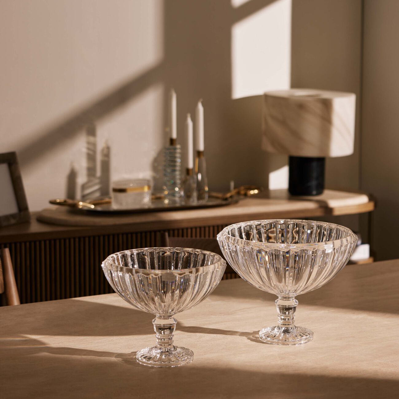 mario cioni   c earth centerpiece large clear