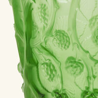 Mures Vase Small Green lalique mures vase small green