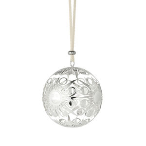 Rêve Cosmique Silver Christmas Ornament, medium