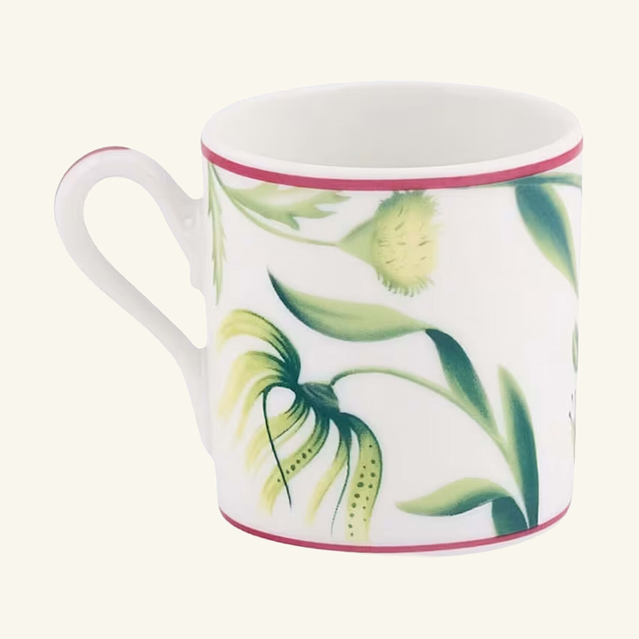 ginori 1735 florenza acanto impero coffee cup green