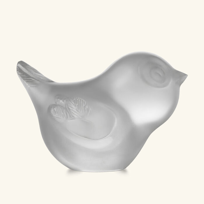 lalique piou head up sculpture small clear
