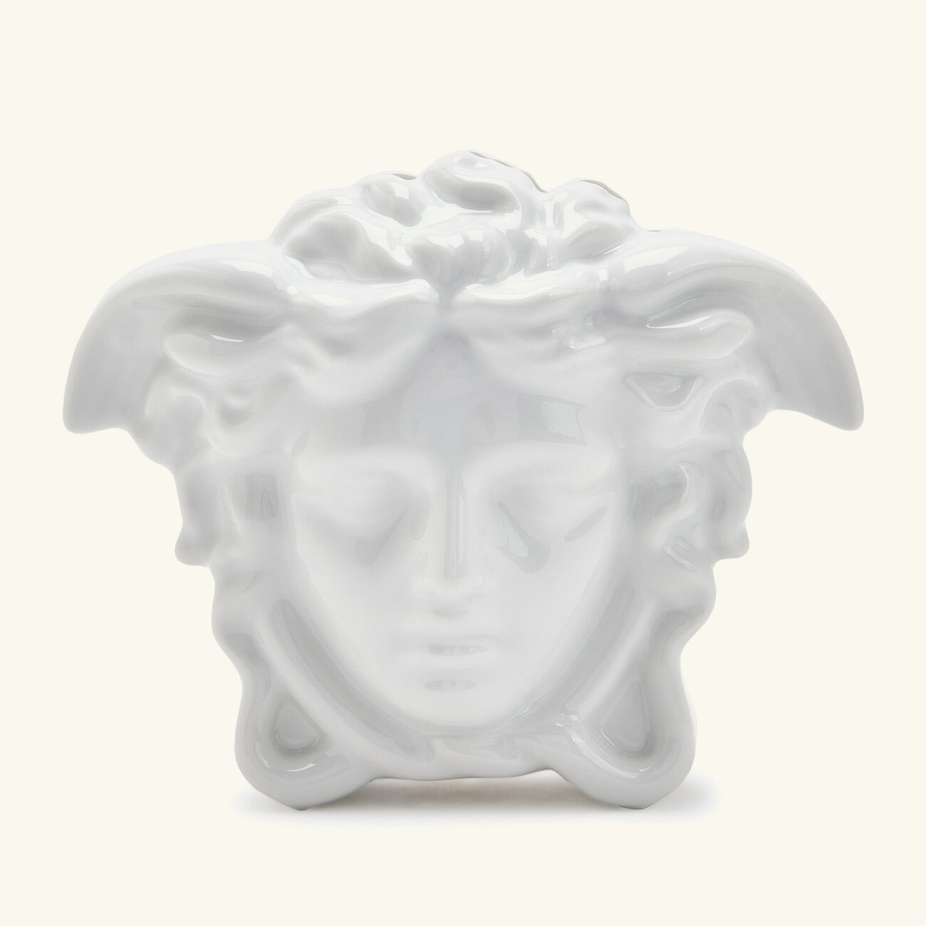 versace medusa grande vase small white