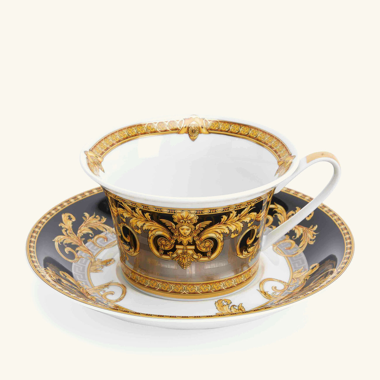 فيرساتشي طقم الشاي برستيج جالا أسود