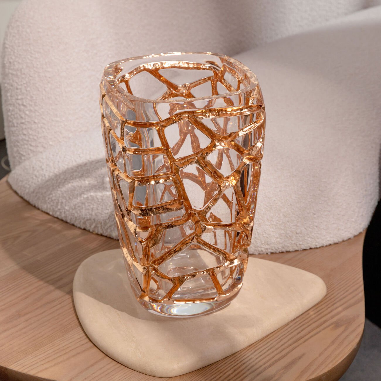 lalique magnitude vase large gold