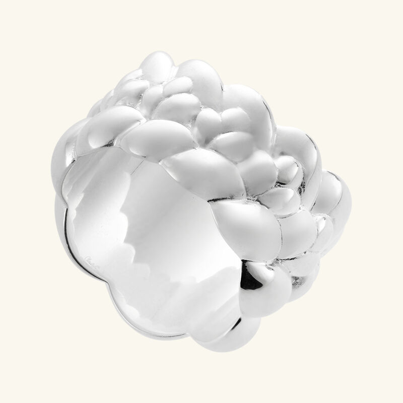 Babylone Large Bangle Ring Sterling Silver Size 55 christofle babylone large bangle ring sterling silver size 55