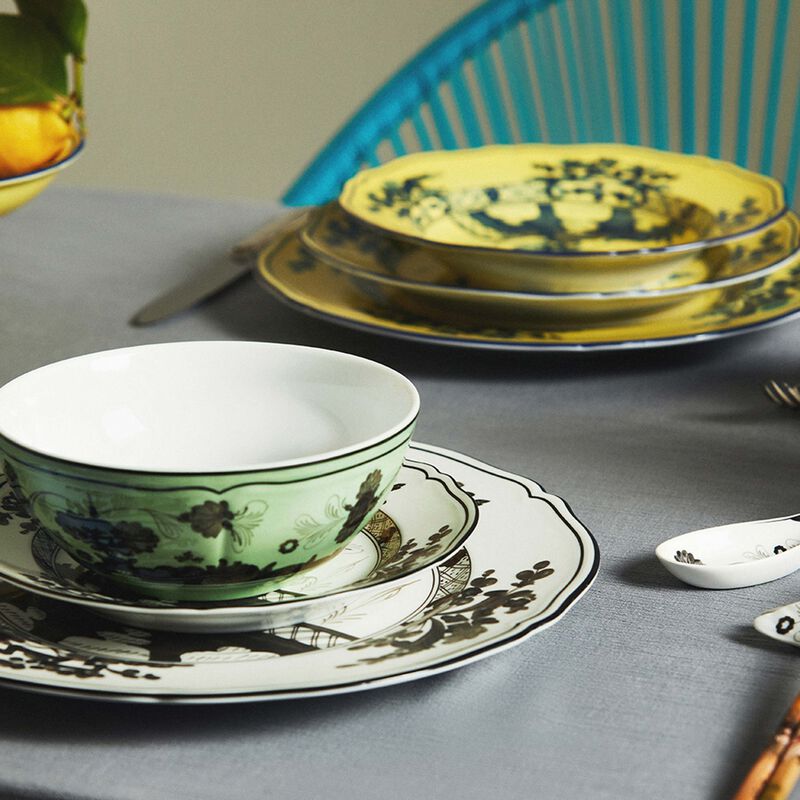 Antico Doccia Dessert Plate Round Black 21cm ginori 1735 antico doccia dessert plate round black 21cm