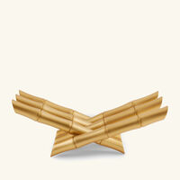 لوبجيه مسند الكتب بامبو باللون الذهبي