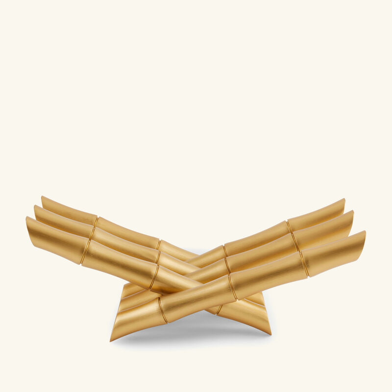 لوبجيه مسند الكتب بامبو باللون الذهبي