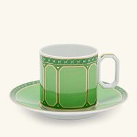Signum Fern Coffee Cup & Saucer Green rosenthal signum fern coffee cup saucer green