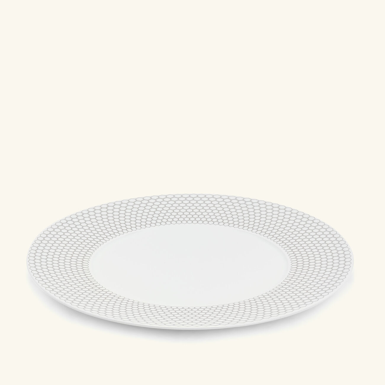 christofle madison 6 dinner plate round grey 27cm