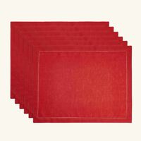 catherine denoual feliz placemat red set of 6