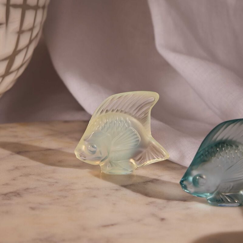 Fish Figurine Mini Opalescent lalique fish figurine mini opalescent