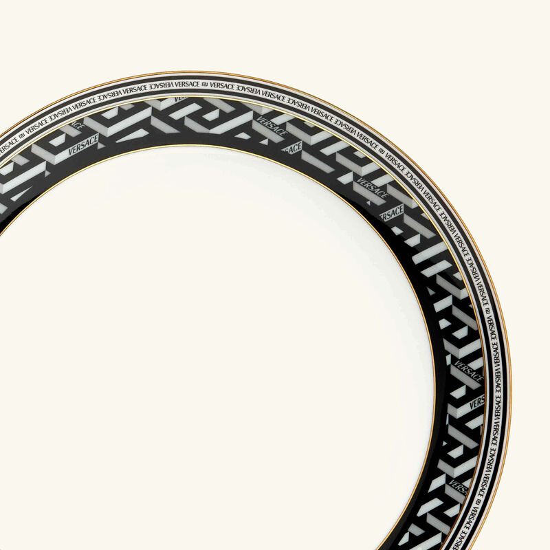 La Greca Signature Dinner Plate Round White 27cm versace la greca signature dinner plate round white 27cm