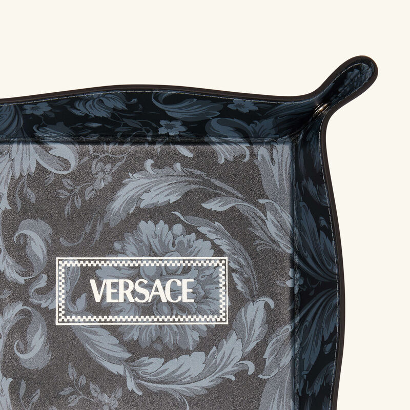 Barocco Trinket Tray Square Small Grey versace barocco trinket tray square small grey
